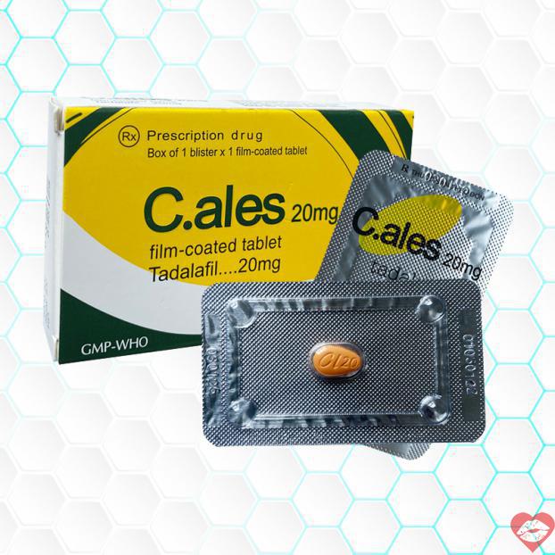 Thông tin Cales 20mg hỗ trợ cương dương kéo dài thời gian chống xuất tinh vỉ 1 viên giá tốt