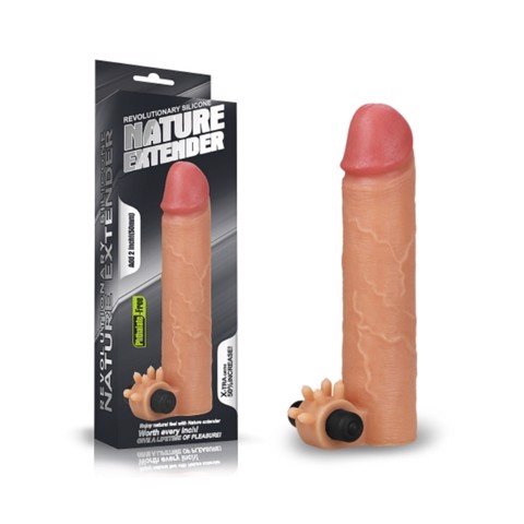 Bao cao su đôn dên tăng kích thước rung tăng 38mm - Lovetoy Nature Extender