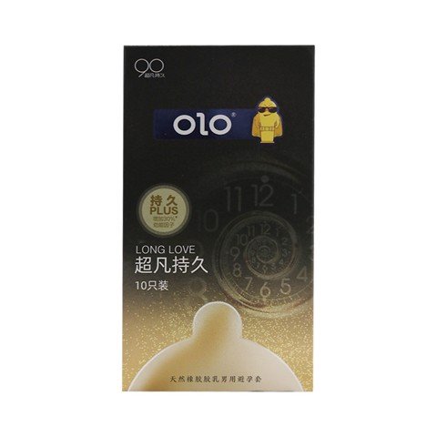 Bao cao su OLO 0.01 Black - Siêu mỏng kéo dài thời gian - Hộp 10 cái