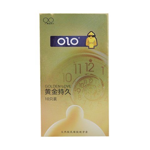 Bao cao su OLO 0.01 Gold - Siêu mỏng kéo dài thời gian - Hộp 10 cái