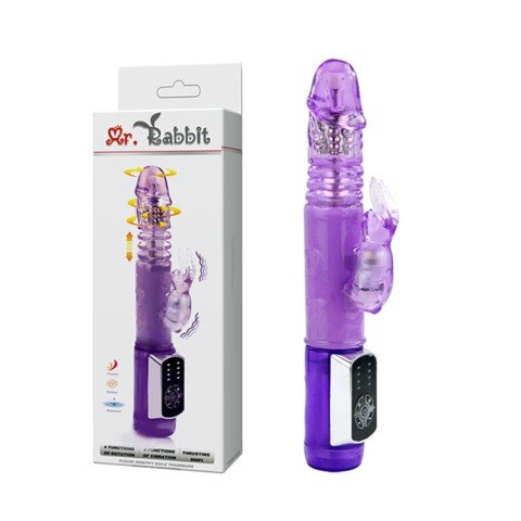 Dương vật giả đa năng rung ngoáy 4 chế độ dùng pin - Baile Rabbit