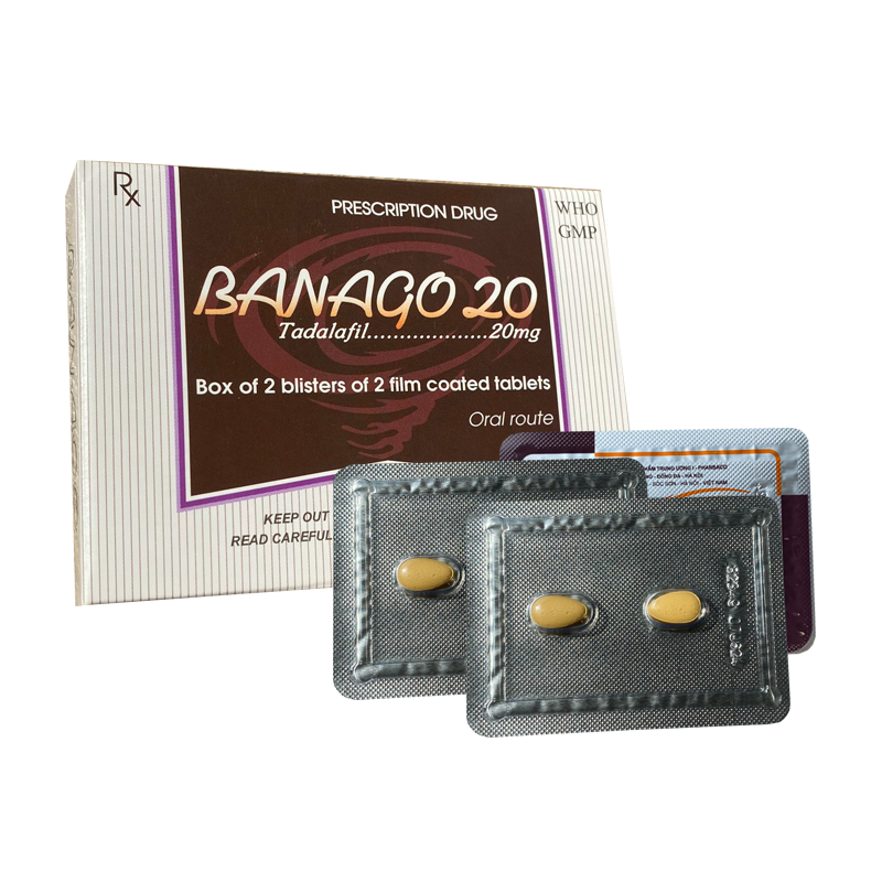 Thuốc Banago 20mg trị rối loạn cương dương chống xuất tinh sớm kéo dài thời gian