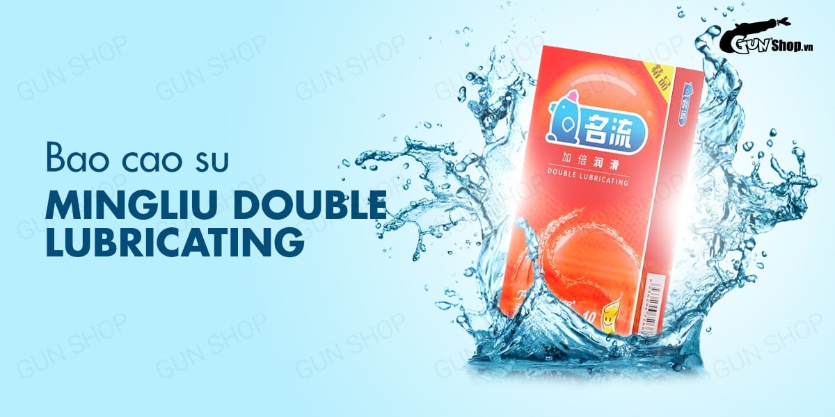 Bao cao su Mingliu 2 lớp gel bôi trơn siêu mượt hộp 10 cái