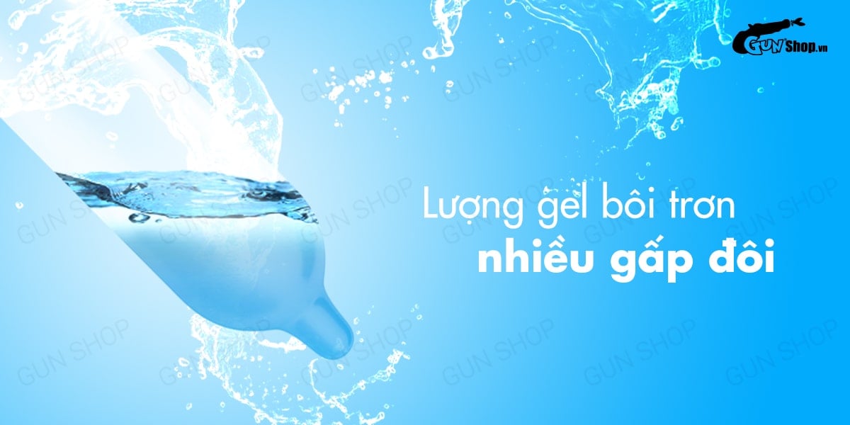 Bao cao su Mingliu 2 lớp gel bôi trơn siêu mượt hộp 10 cái