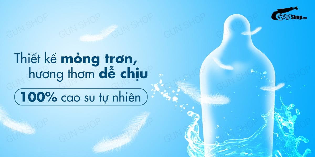 Bao cao su Mingliu 2 lớp gel bôi trơn siêu mượt hộp 10 cái