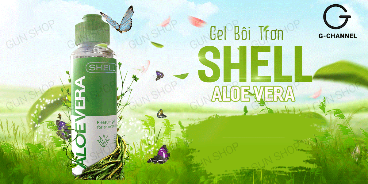 Gel bôi trơn lô hội Shell Aloe Vera 100ml mềm mượt an toàn