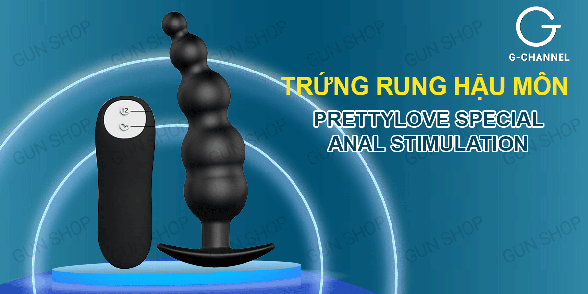 Trứng rung hậu môn 12 chế độ silicon mềm mại kích thích cực đỉnh