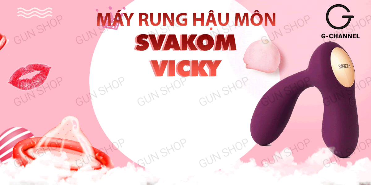 Máy rung hậu môn Svakom Vicky 35 tần số rung sạc điện cao cấp