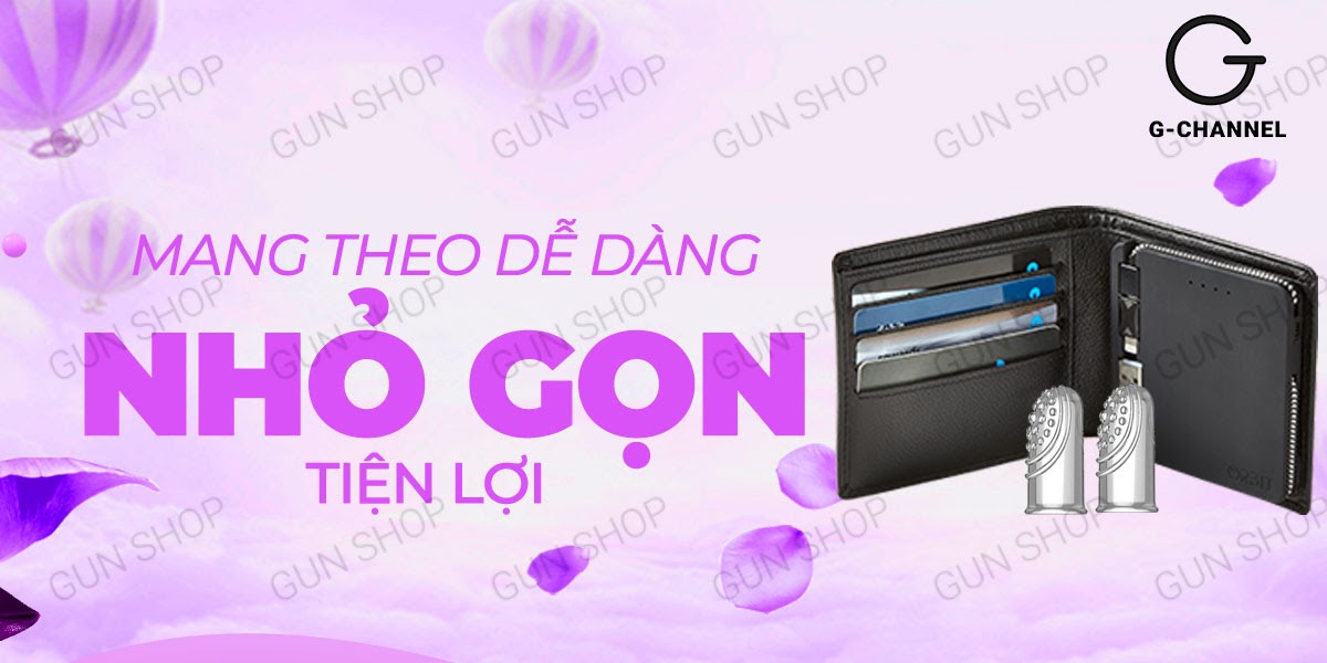 Bao cao su gân gai 2 ngón tay Aichao kích thích mạnh mẽ hộp 2 cái