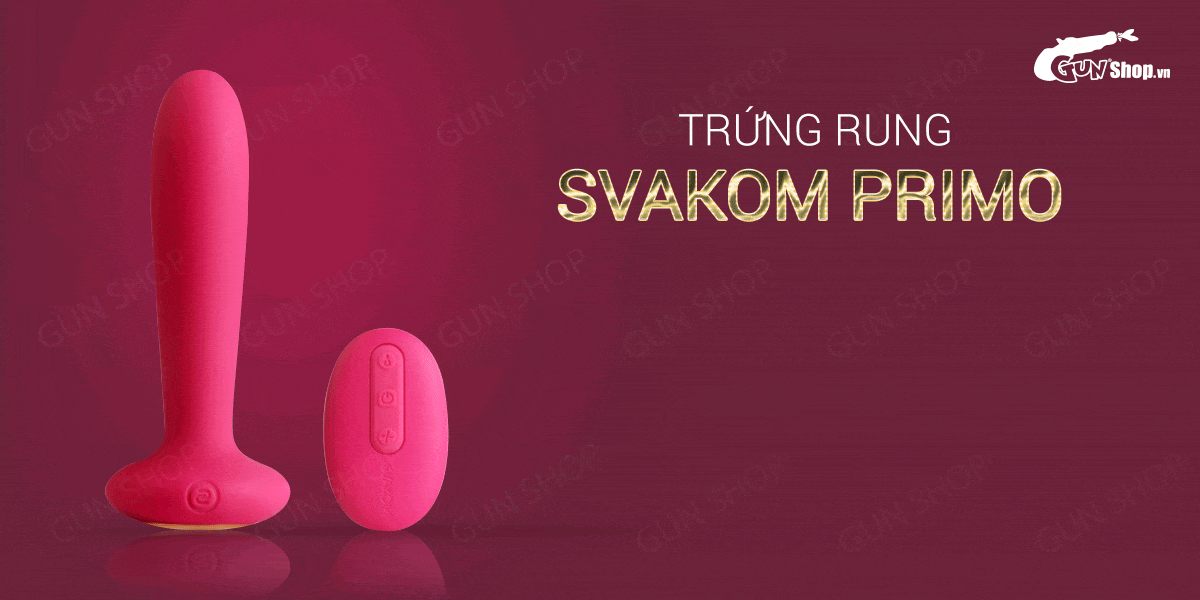 Trứng rung điều khiển từ xa Svakom Primo sưởi ấm cao cấp kích thích mạnh