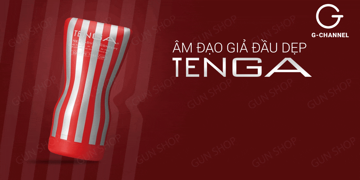 Âm đạo giả Tenga Red White nhỏ gọn ôm khít đầu dẹp giá tốt
