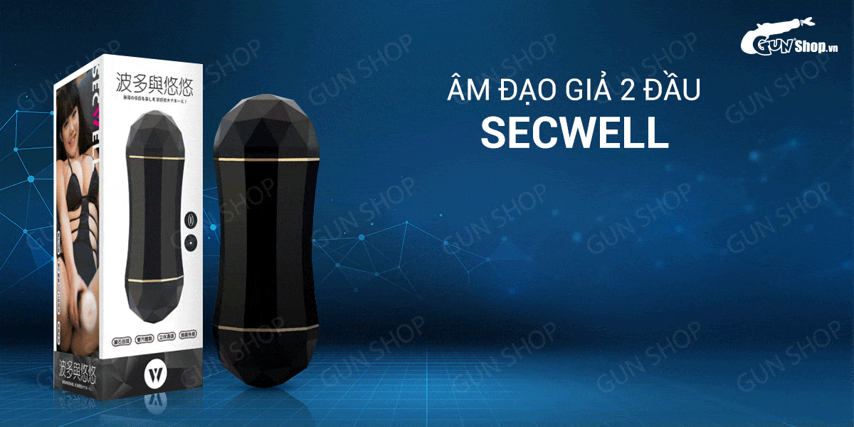 Âm đạo giả 2 đầu Secwell rung mạnh ôm khít cực sướng