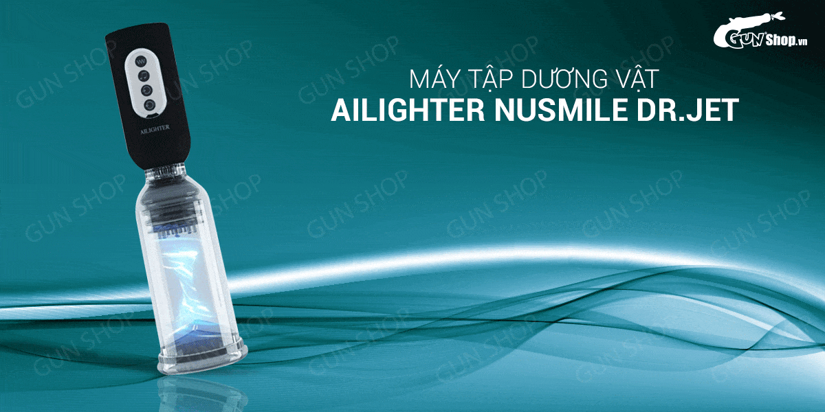 Máy tập tăng kích thước tự động sạc Ailighter Nusmile Dr.Jet tiện lợi