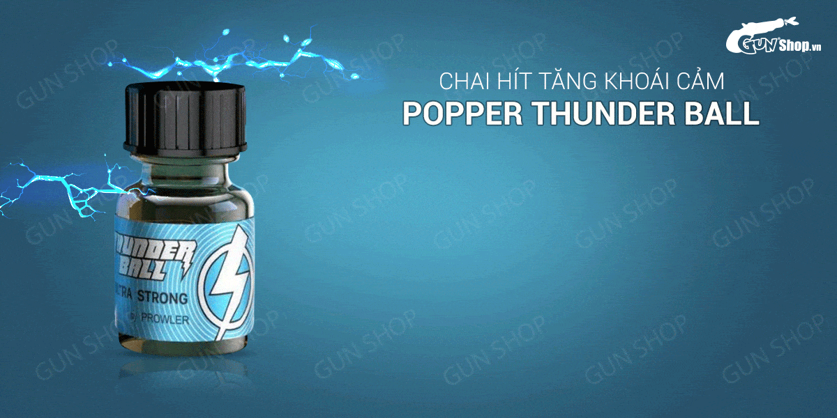 Popper Thunder Ball 10ml Mỹ chính hãng tăng khoái cảm hậu môn