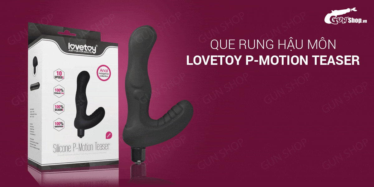 Que rung hậu môn Lovetoy P-Motion 10 chế độ rung mạnh mẽ, pin tiện lợi