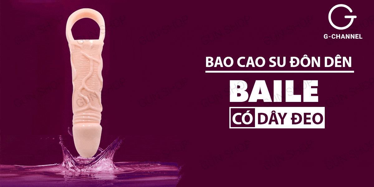  Địa chỉ bán Bao cao su đôn dên tăng kích thước có dây đeo Baile Extension hàng mới về