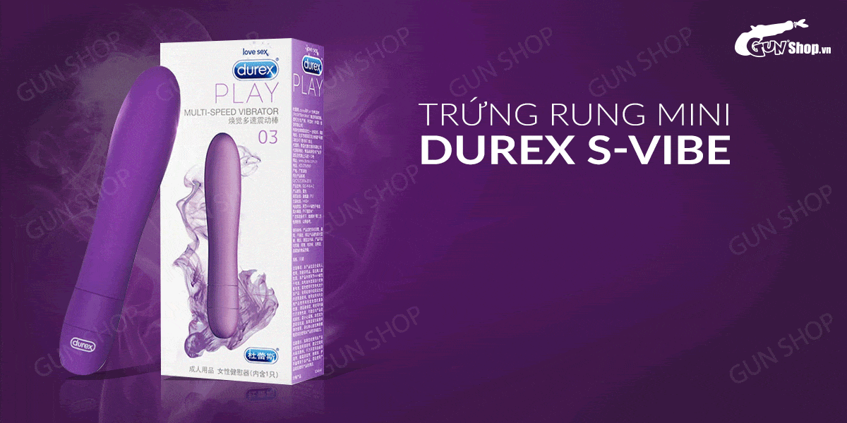 Trứng rung mini 5 chế độ Durex pin dùng tiện lợi kích thích