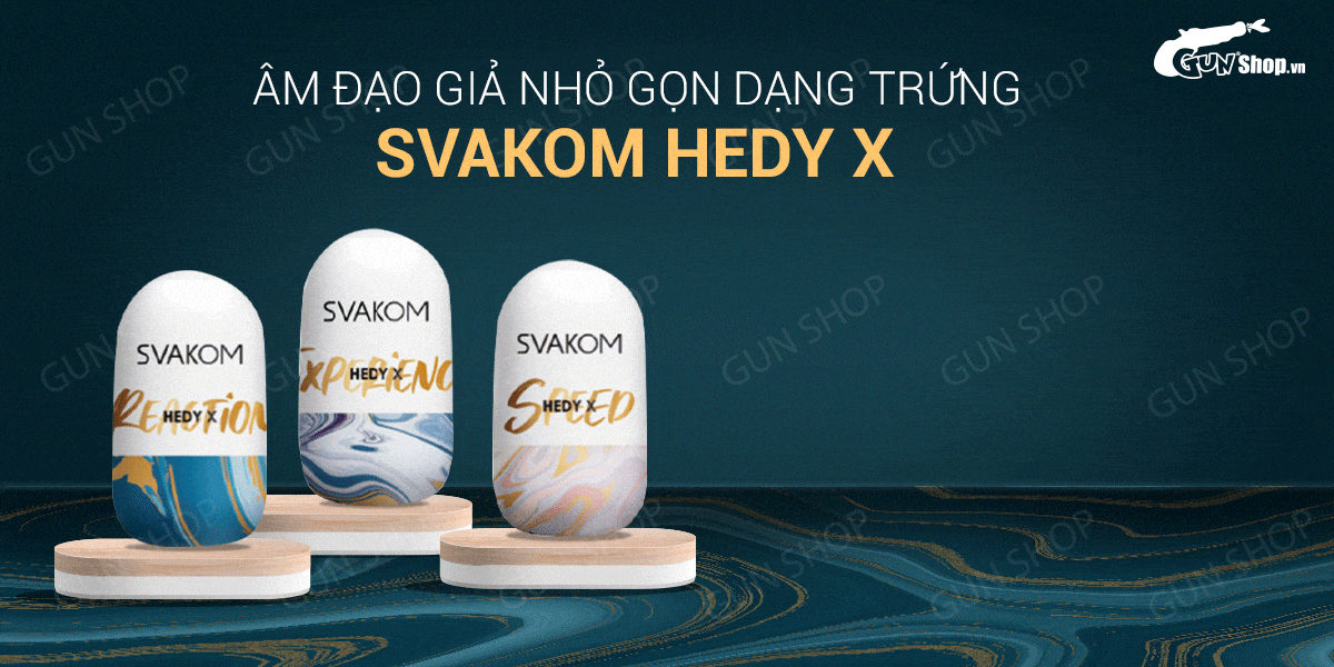 Âm đạo giả trứng Svakom Hedy X nhỏ gọn mềm mại giá tốt