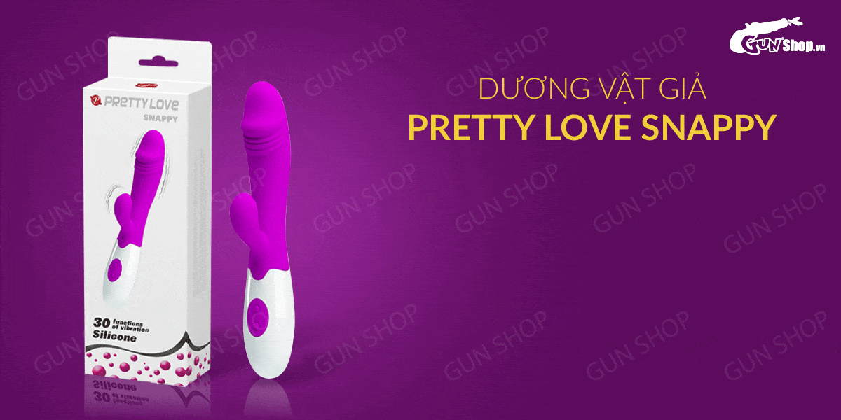 Dương vật giả rung đa chế độ pin sạc Pretty Love Snappy