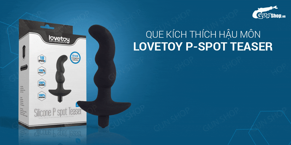 Que rung hậu môn 10 chế độ pin mạnh mẽ Lovetoy P-Spot Teaser
