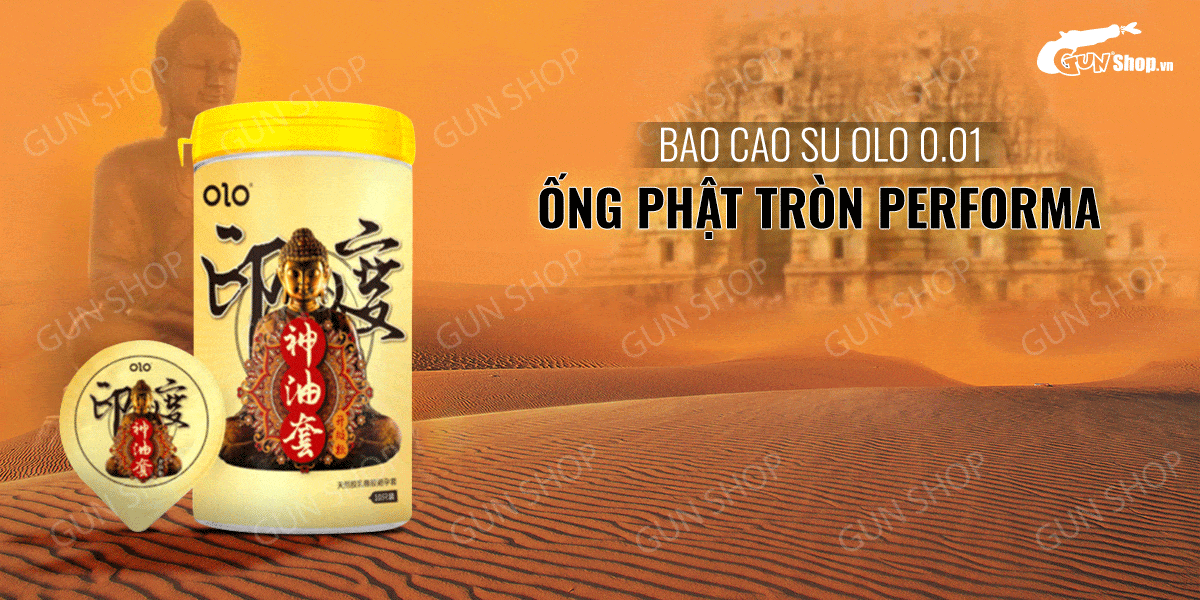 Bao cao su OLO 0.01 Performa Gân gai siêu mỏng Kéo dài thời gian An toàn