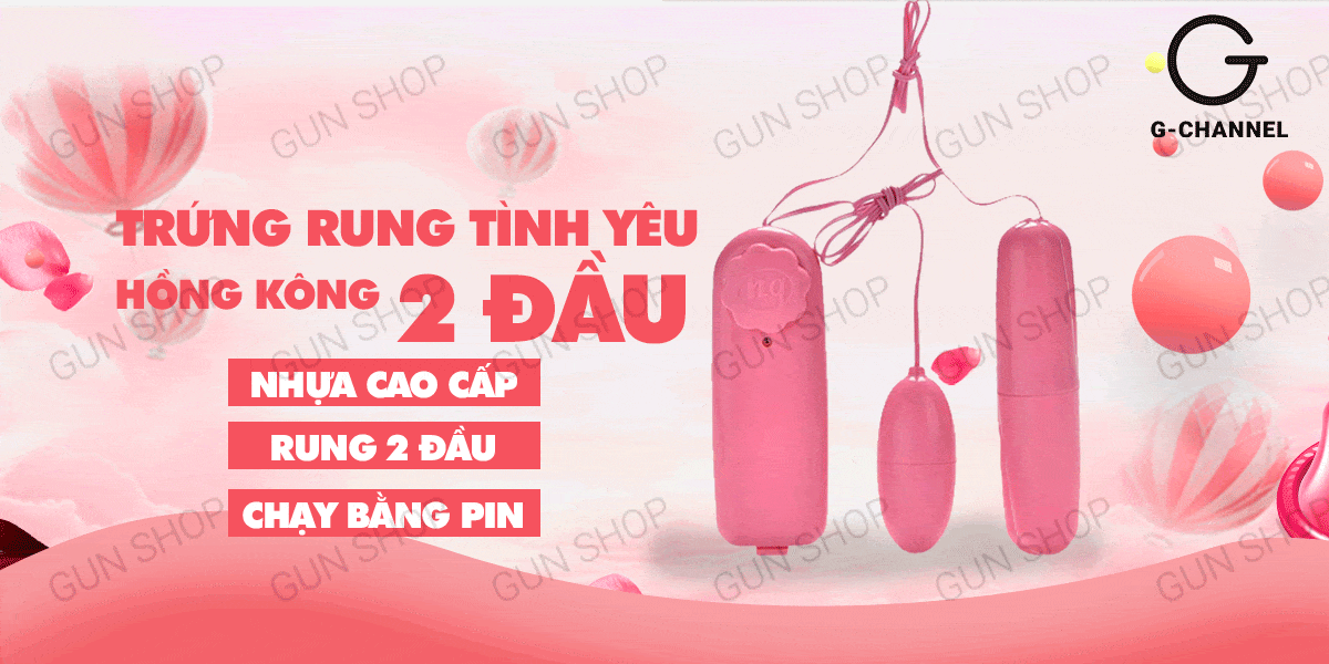 Trứng rung 2 đầu mini nhỏ gọn rung mạnh kích thích cảm giác giá rẻ
