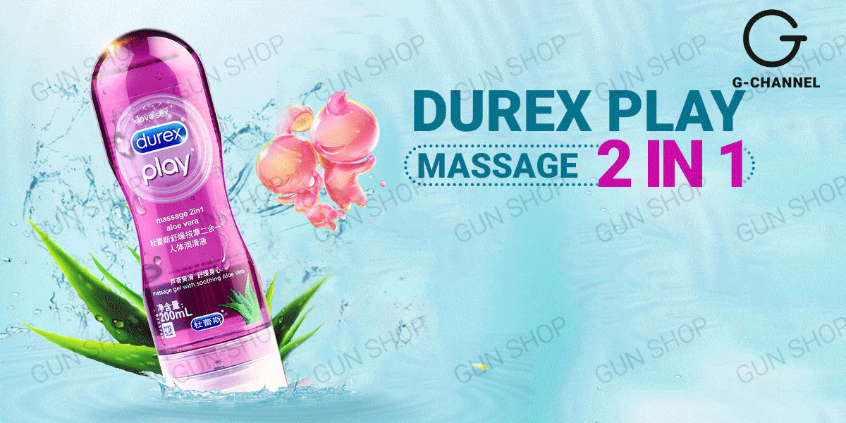 Gel bôi trơn Durex Play 2 in 1 massage an toàn dịu nhẹ 200ml