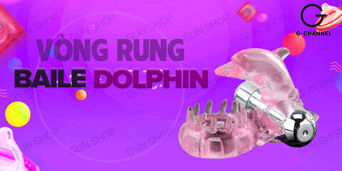 Vòng Rung Baile Love Dolphin Pin Sạc Thơm Phấn Đầy Hứng Khởi