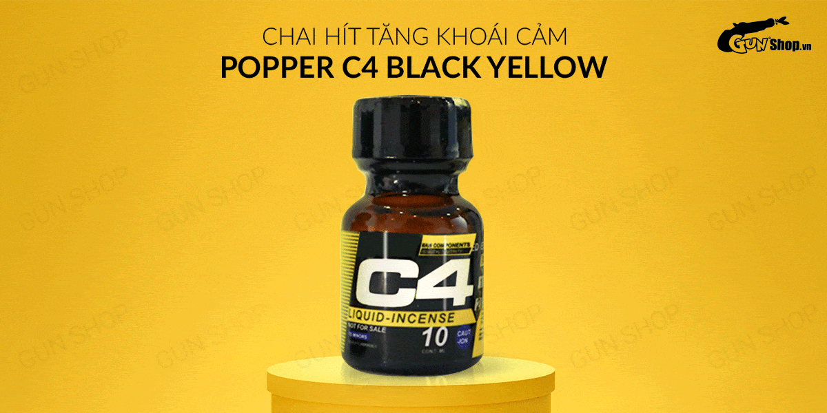 Popper C4 Yellow 10ml Mỹ chính hãng tăng khoái cảm siêu mạnh
