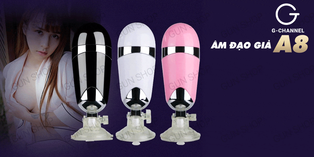 Âm đạo giả hít tường rung mạnh A8 cao cấp silicon mềm mại kích thích cực đã