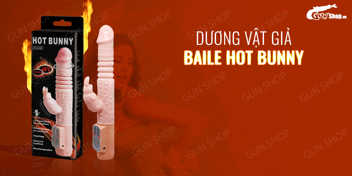 Dương vật giả rung thụt phát nhiệt Baile Hot Bunny cực đã kích thích