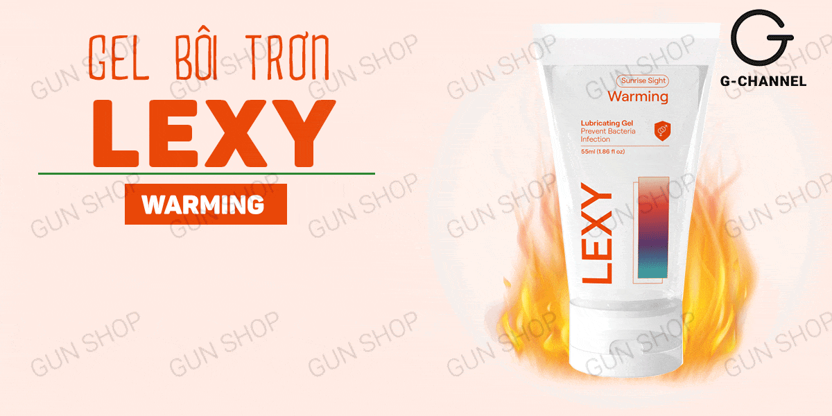 Gel bôi trơn ấm nóng Lexy Warming bản nhỏ 55ml tăng khoái cảm