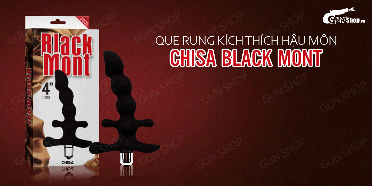 Que rung pin Chisa Black Mont siêu khoái cảm hậu môn, kích thích