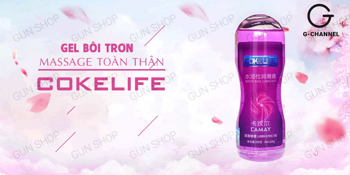 Gel massage Cokelife tím hương camay 100ml tăng khoái cảm