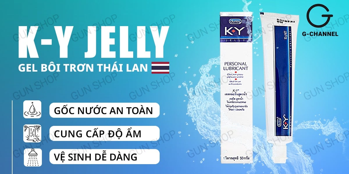 Gel bôi trơn Durex KY Jelly 50g an toàn mượt mà dễ dùng
