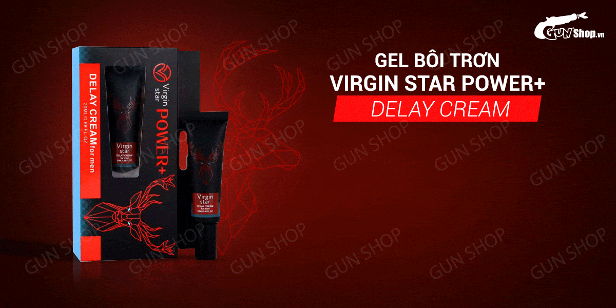 Gel bôi Virgin Star Power+ Delay Cream 20ml chống xuất tinh sớm, tăng cường sinh lý