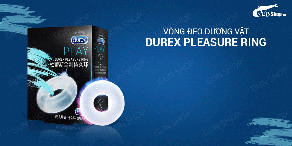 Vòng đeo dương vật Durex Pleasure Ring tăng khoái cảm kéo dài