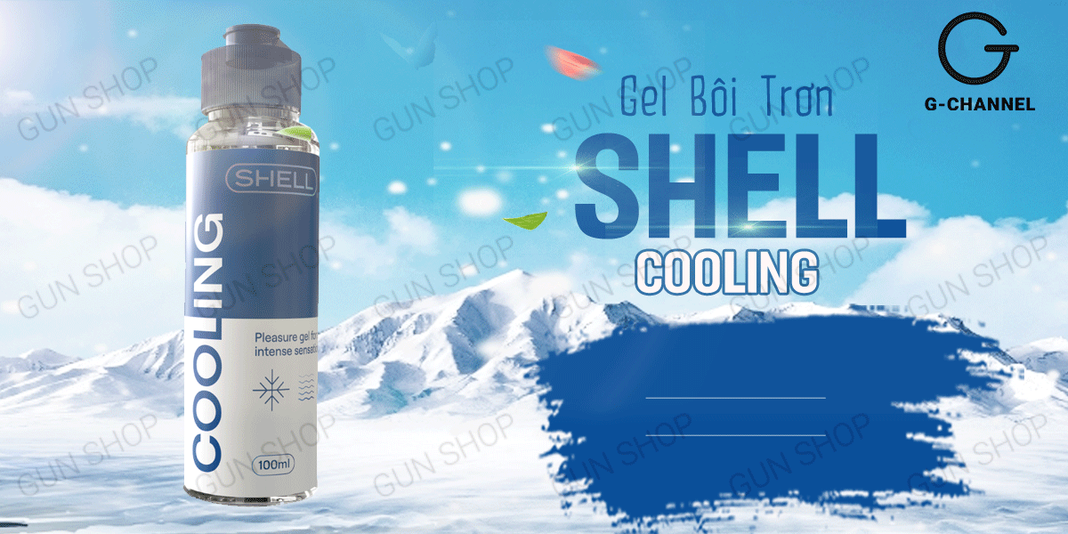 Gel bôi trơn mát lạnh Shell Cooling 100ml giảm khô hạn tăng khoái cảm
