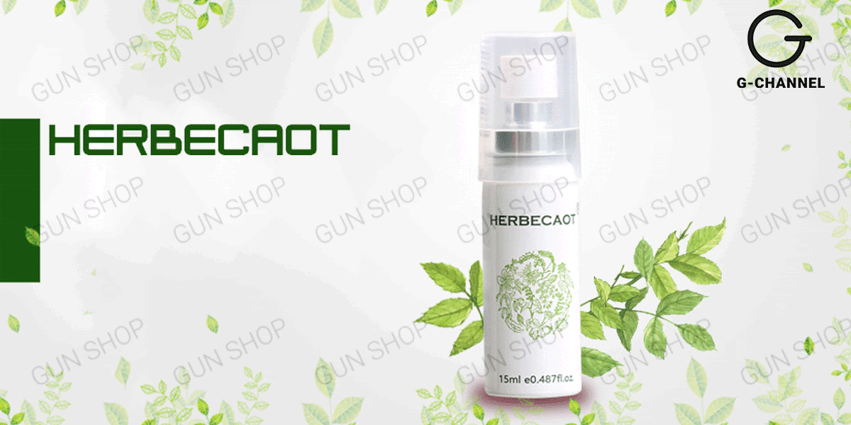 Chai xịt Đài Loan Herbecaot Kéo dài thời gian An toàn Hiệu quả 15ml