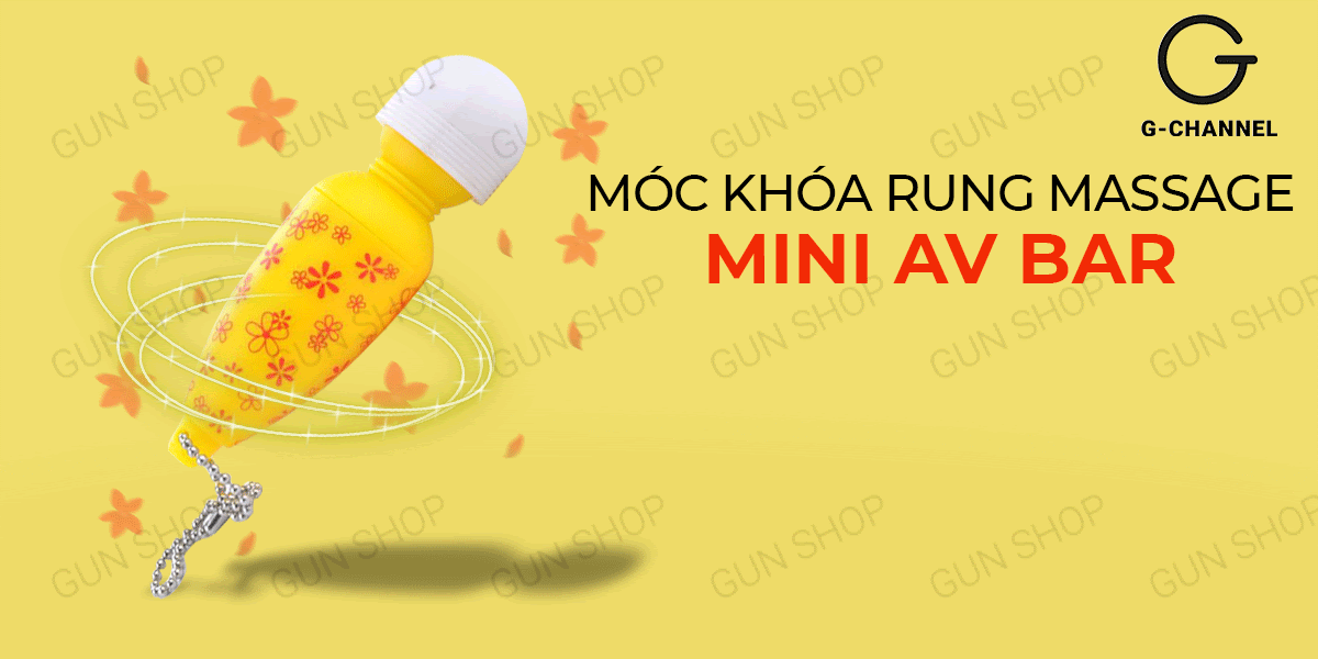 Móc khóa rung massage Mini Av Bar thư giãn tiện lợi quà tặng hot