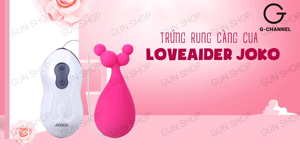 Trứng rung càng cua Loveaider Joko đa chế độ rung pin tiện lợi kích thích