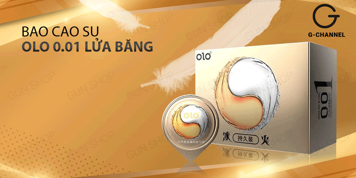 Bao cao su OLO 0.01 Lửa Băng siêu mỏng kéo dài thời gian hot lạnh trải nghiệm