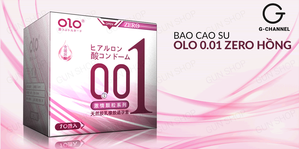 Bao cao su OLO 0.01 Siêu mỏng hạt gai Gel bôi trơn Hấp dẫn