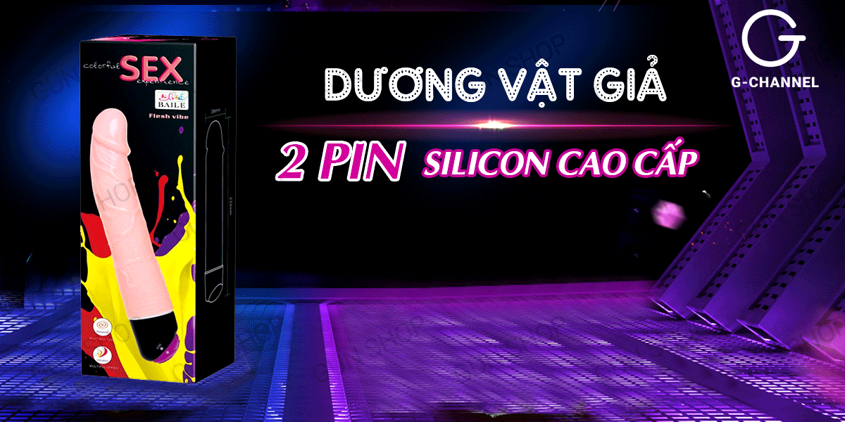 Máy thủ dâm silicon 2 pin cao cấp Baile, cảm giác thật
