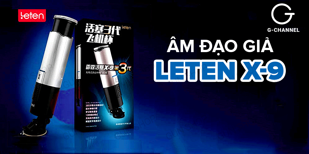 Máy thủ dâm Leten X-9 tự động sạc điện cực phê, thụt đẩy mạnh