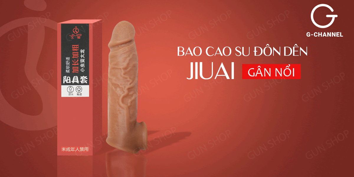  Mua Bao cao su đôn dên tăng kích thước Jiuai - Gân nổi giá tốt