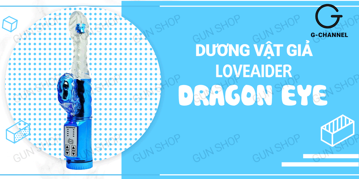 Loveaider Dragon Eye pin sạc đa chế độ rung xoay cực mạnh