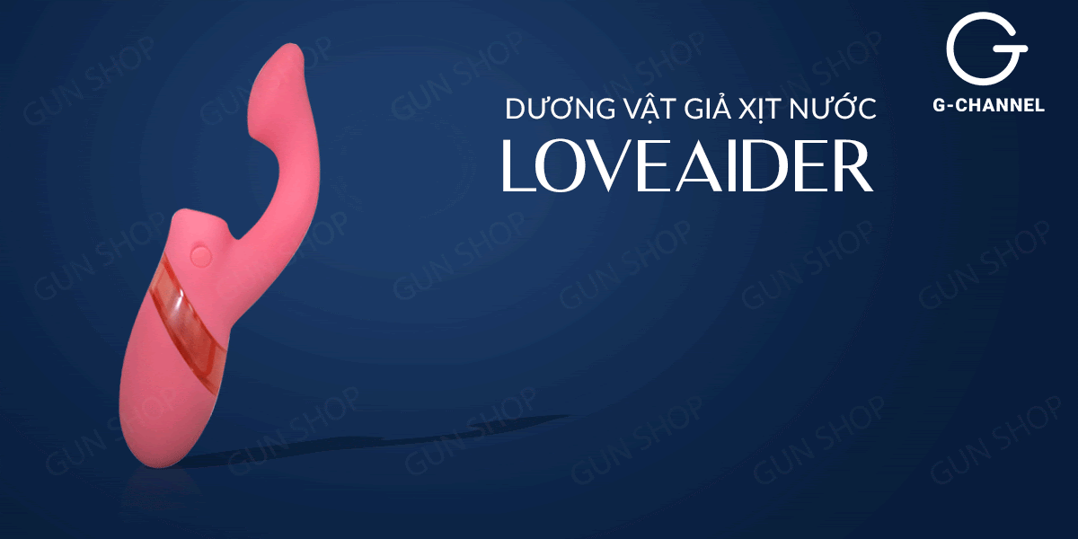 Dương vật giả Loveaider 7 chế độ rung nước màu hồng sướng