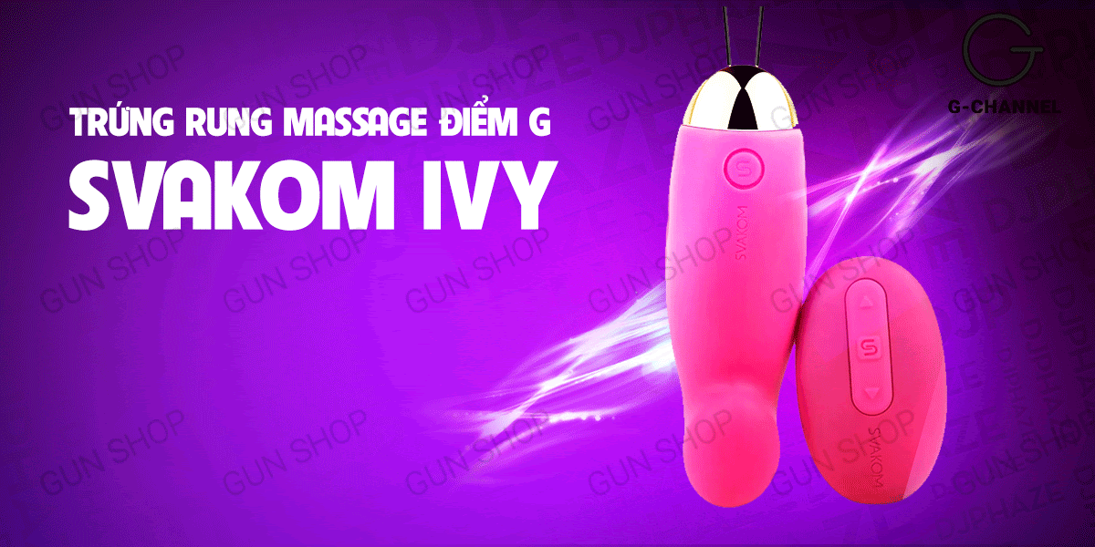 Trứng rung Svakom Ivy 26 chế độ điều khiển từ xa sạc pin