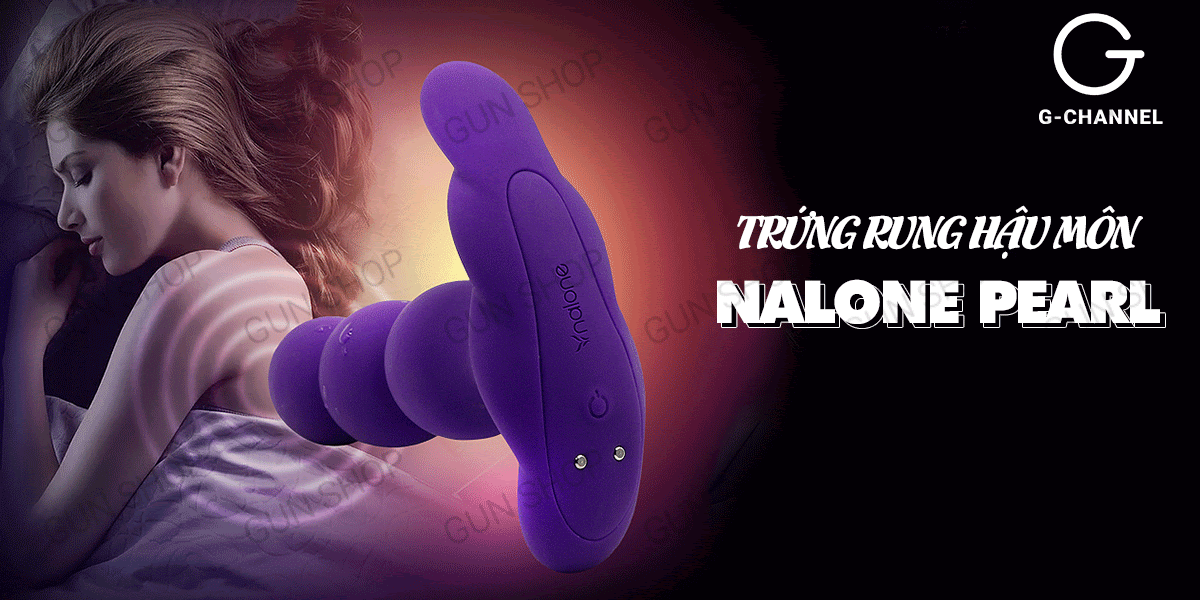 Trứng rung xoay 360 điều khiển từ xa sạc pin Nalone Pearl cao cấp